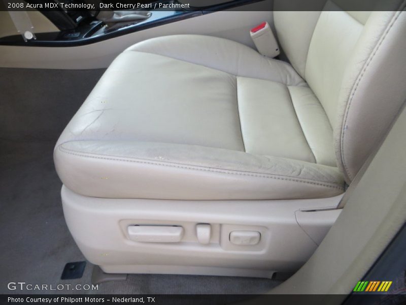 Dark Cherry Pearl / Parchment 2008 Acura MDX Technology