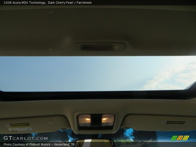 Dark Cherry Pearl / Parchment 2008 Acura MDX Technology