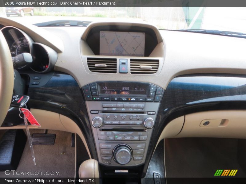 Dark Cherry Pearl / Parchment 2008 Acura MDX Technology
