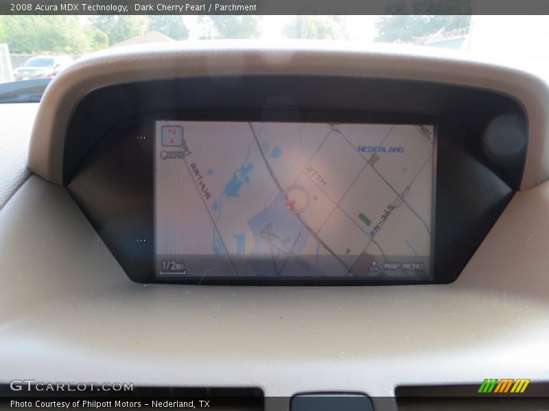 Dark Cherry Pearl / Parchment 2008 Acura MDX Technology