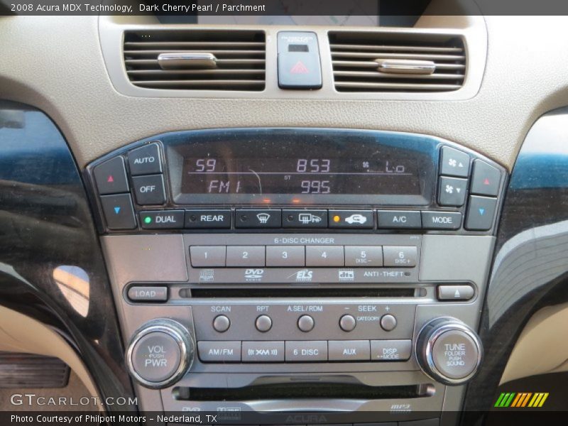 Dark Cherry Pearl / Parchment 2008 Acura MDX Technology
