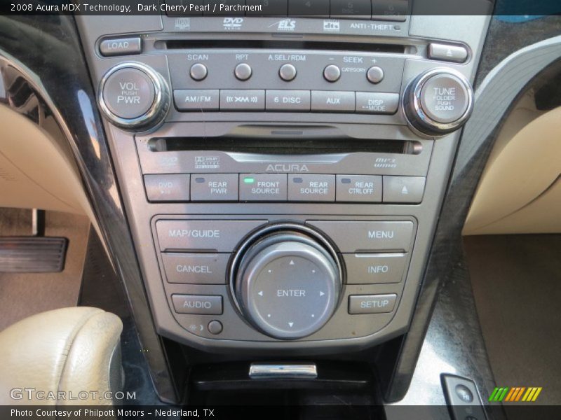 Dark Cherry Pearl / Parchment 2008 Acura MDX Technology