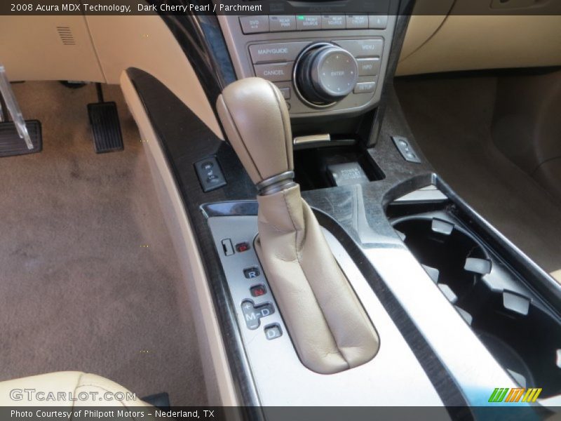 Dark Cherry Pearl / Parchment 2008 Acura MDX Technology
