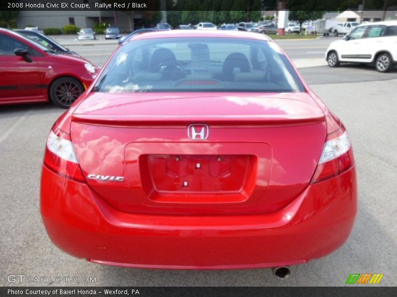 Rallye Red / Black 2008 Honda Civic EX Coupe