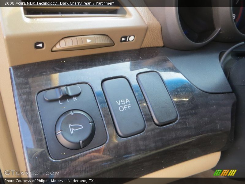 Dark Cherry Pearl / Parchment 2008 Acura MDX Technology