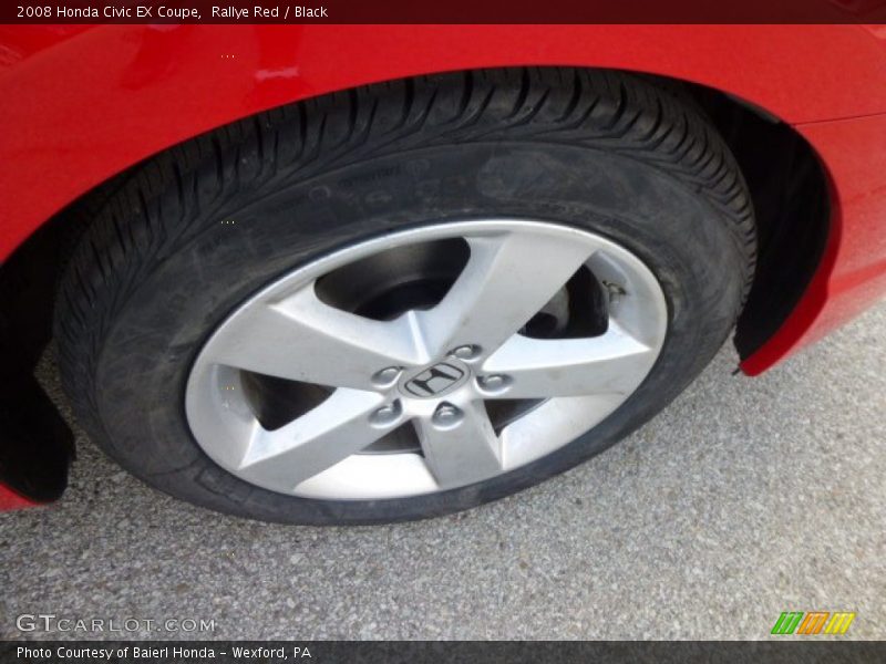 Rallye Red / Black 2008 Honda Civic EX Coupe