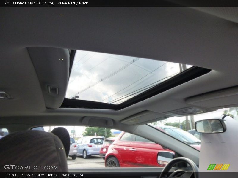 Rallye Red / Black 2008 Honda Civic EX Coupe