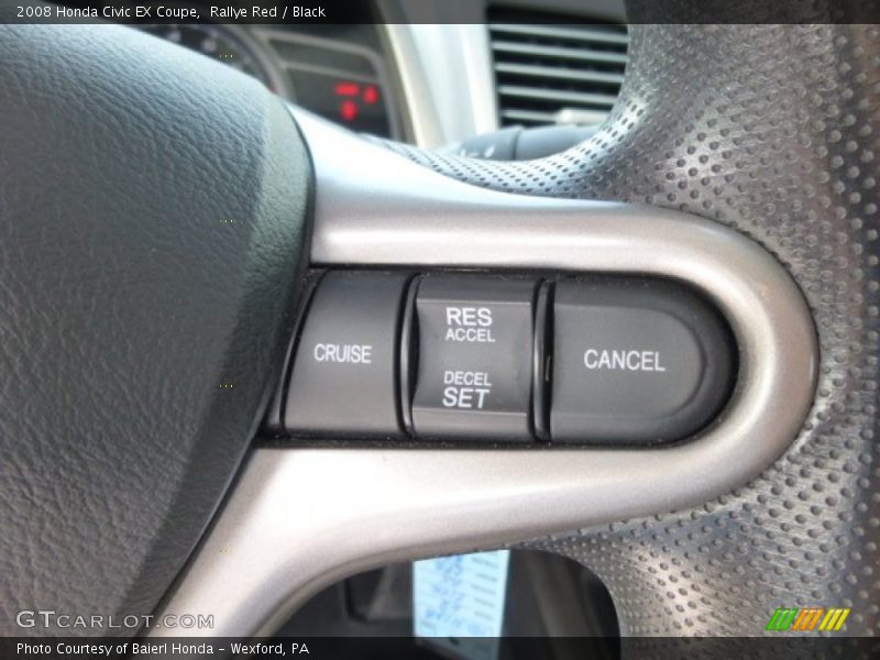 Rallye Red / Black 2008 Honda Civic EX Coupe