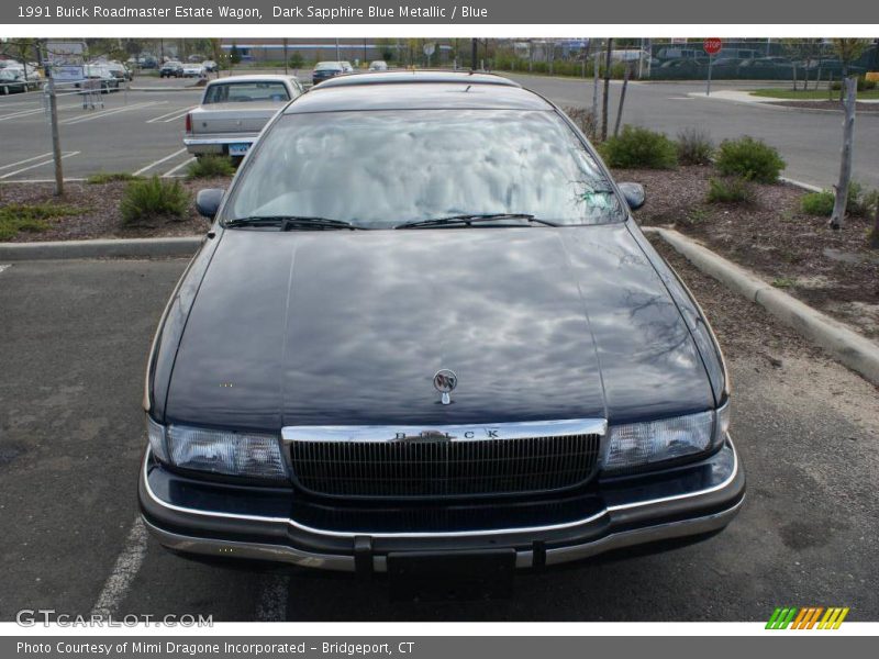 Dark Sapphire Blue Metallic / Blue 1991 Buick Roadmaster Estate Wagon