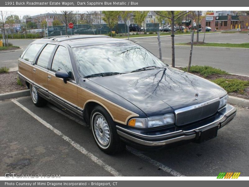 Dark Sapphire Blue Metallic / Blue 1991 Buick Roadmaster Estate Wagon