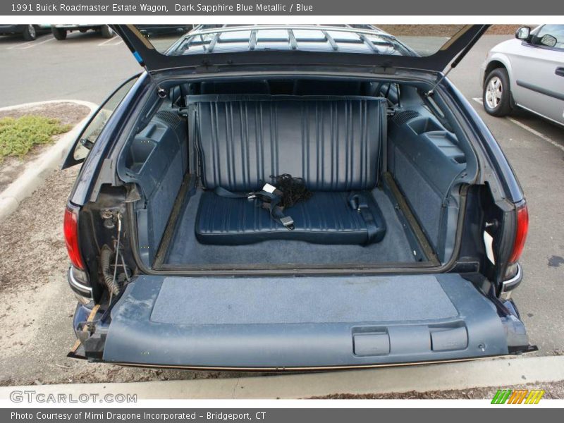 Dark Sapphire Blue Metallic / Blue 1991 Buick Roadmaster Estate Wagon