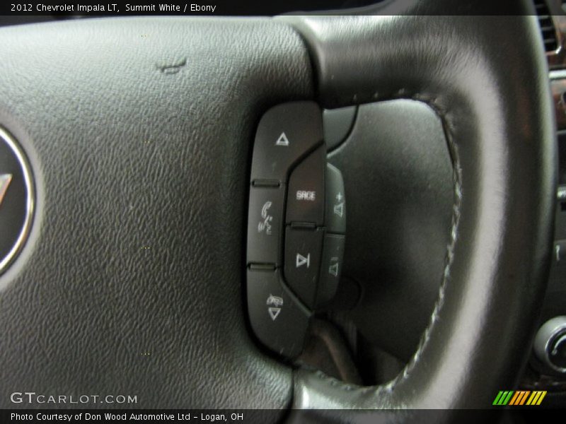 Summit White / Ebony 2012 Chevrolet Impala LT