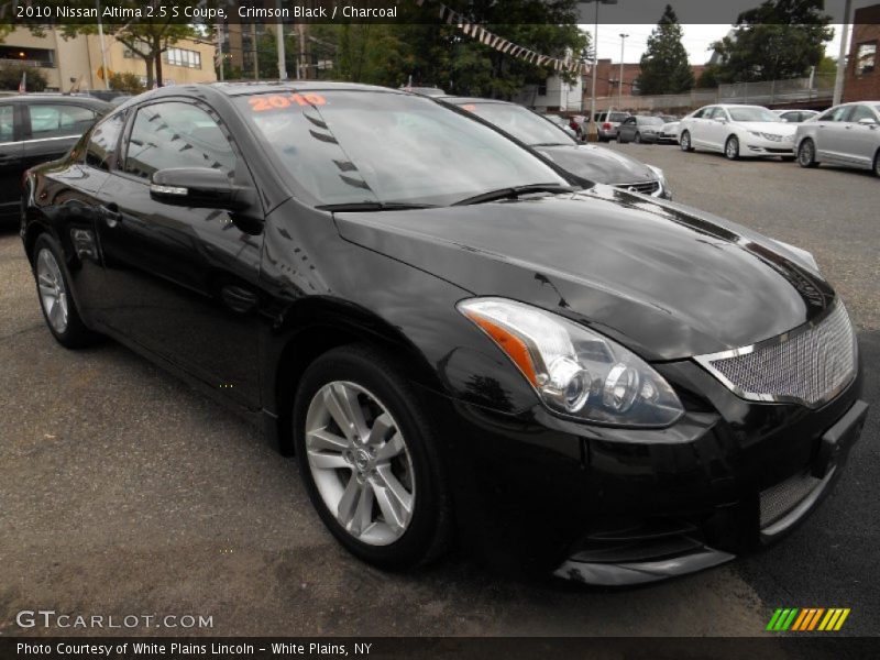 Crimson Black / Charcoal 2010 Nissan Altima 2.5 S Coupe