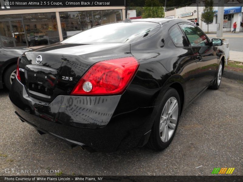 Crimson Black / Charcoal 2010 Nissan Altima 2.5 S Coupe