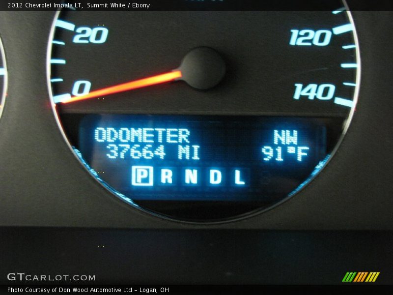 Summit White / Ebony 2012 Chevrolet Impala LT