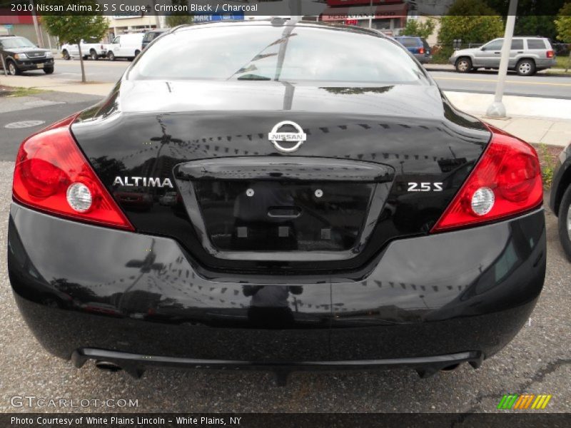 Crimson Black / Charcoal 2010 Nissan Altima 2.5 S Coupe