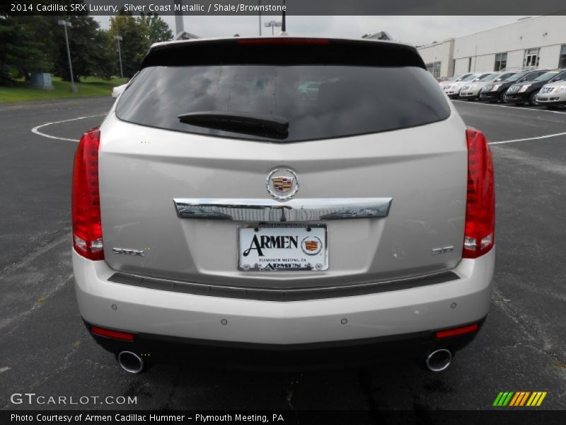 Silver Coast Metallic / Shale/Brownstone 2014 Cadillac SRX Luxury