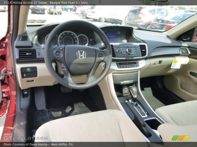 Ivory Interior - 2014 Accord EX Sedan 