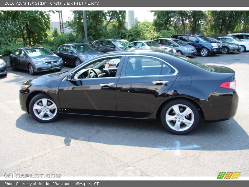 Crystal Black Pearl / Ebony 2010 Acura TSX Sedan