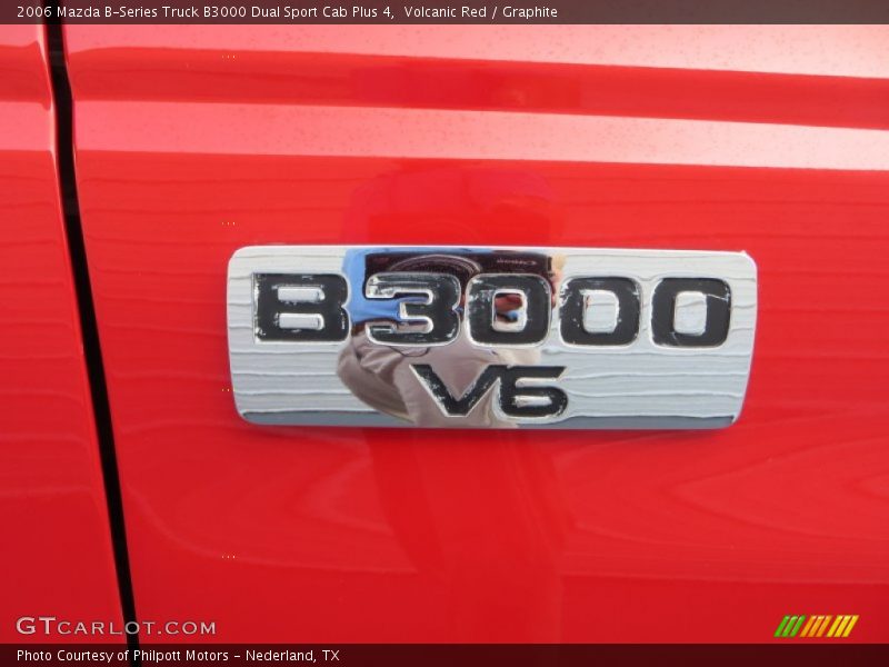 Volcanic Red / Graphite 2006 Mazda B-Series Truck B3000 Dual Sport Cab Plus 4