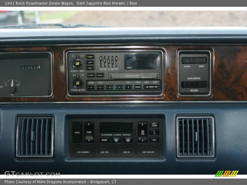 Dark Sapphire Blue Metallic / Blue 1991 Buick Roadmaster Estate Wagon