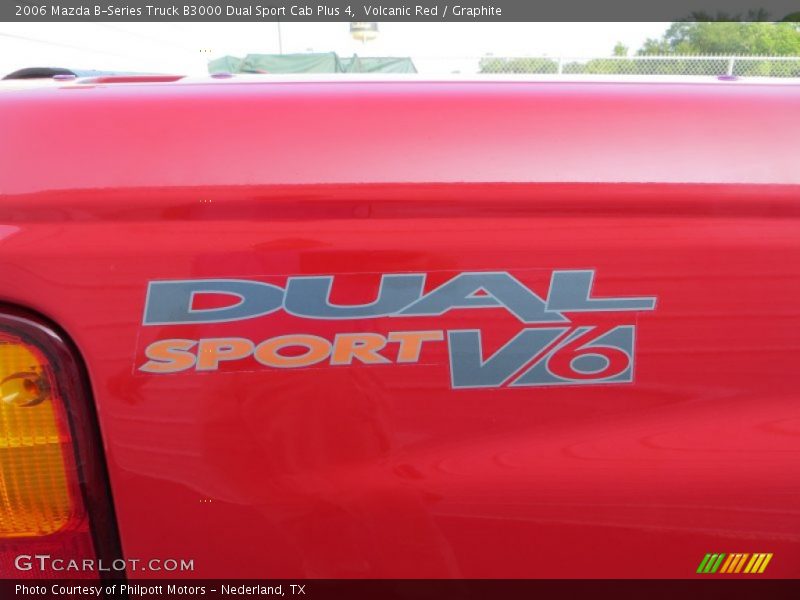 Volcanic Red / Graphite 2006 Mazda B-Series Truck B3000 Dual Sport Cab Plus 4
