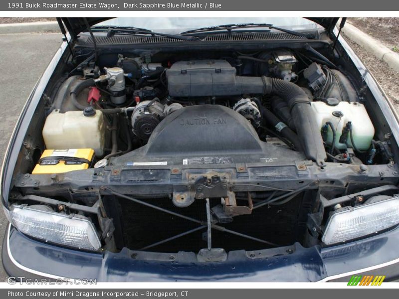 Dark Sapphire Blue Metallic / Blue 1991 Buick Roadmaster Estate Wagon