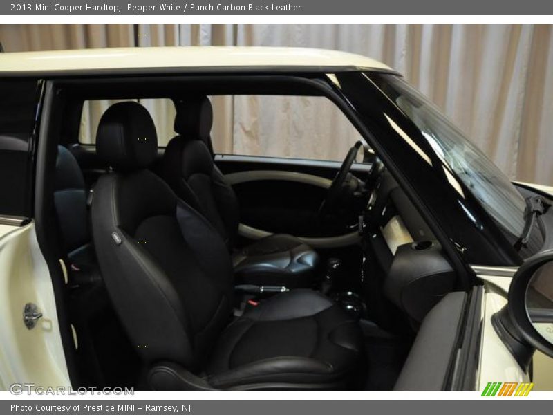 Pepper White / Punch Carbon Black Leather 2013 Mini Cooper Hardtop