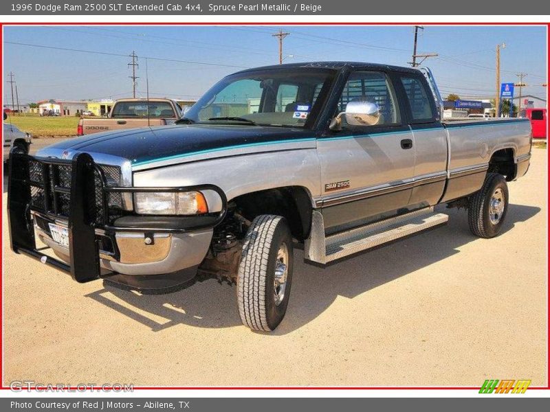 Spruce Pearl Metallic / Beige 1996 Dodge Ram 2500 SLT Extended Cab 4x4