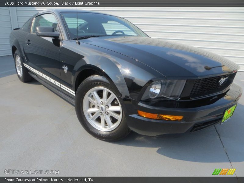 Black / Light Graphite 2009 Ford Mustang V6 Coupe