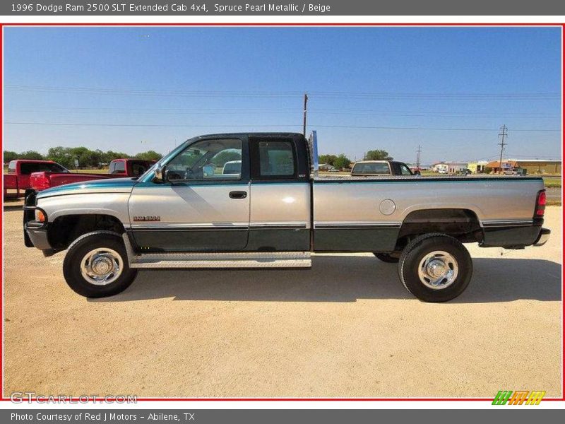 Spruce Pearl Metallic / Beige 1996 Dodge Ram 2500 SLT Extended Cab 4x4