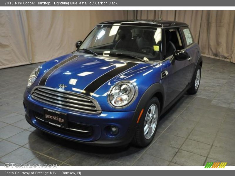 Lightning Blue Metallic / Carbon Black 2013 Mini Cooper Hardtop