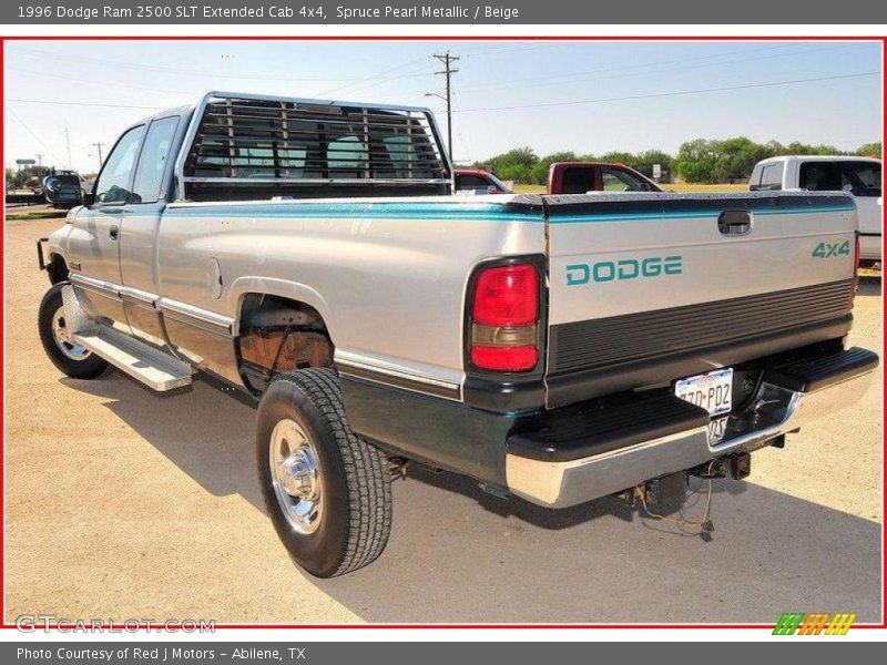Spruce Pearl Metallic / Beige 1996 Dodge Ram 2500 SLT Extended Cab 4x4