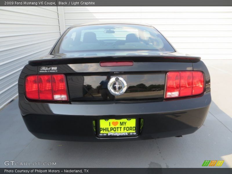 Black / Light Graphite 2009 Ford Mustang V6 Coupe