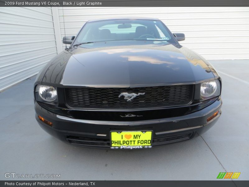 Black / Light Graphite 2009 Ford Mustang V6 Coupe