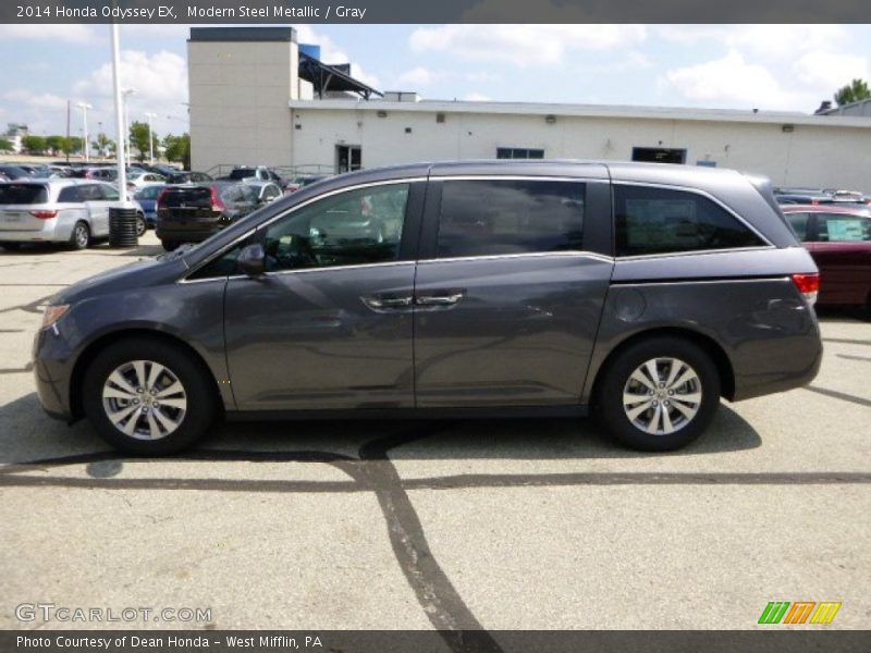 Modern Steel Metallic / Gray 2014 Honda Odyssey EX