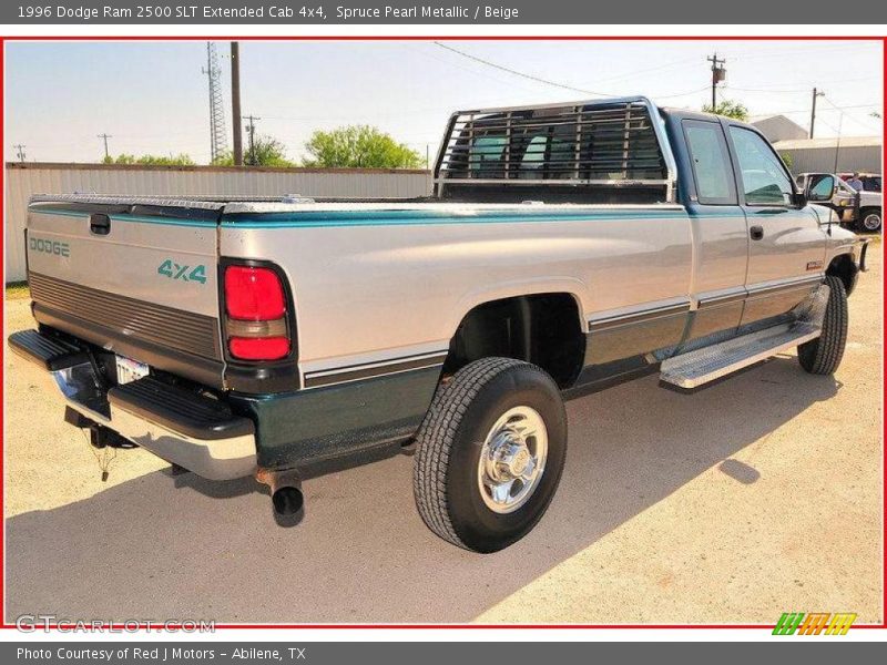 Spruce Pearl Metallic / Beige 1996 Dodge Ram 2500 SLT Extended Cab 4x4