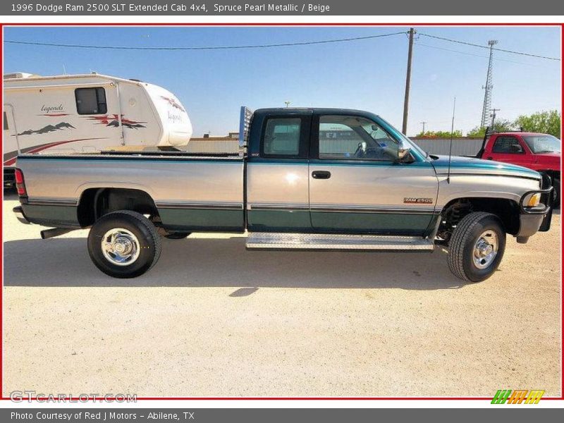 Spruce Pearl Metallic / Beige 1996 Dodge Ram 2500 SLT Extended Cab 4x4