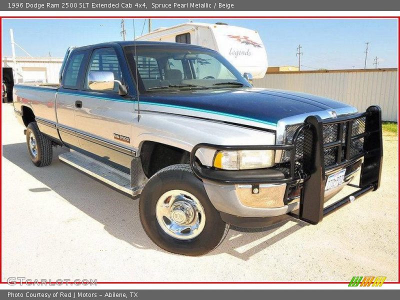 Spruce Pearl Metallic / Beige 1996 Dodge Ram 2500 SLT Extended Cab 4x4