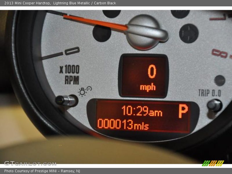 Lightning Blue Metallic / Carbon Black 2013 Mini Cooper Hardtop