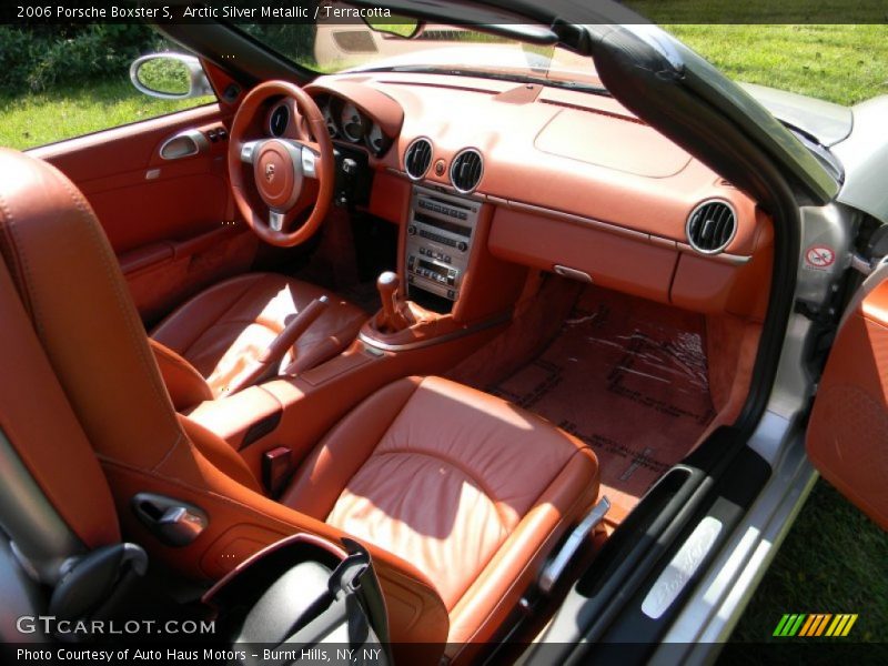 Arctic Silver Metallic / Terracotta 2006 Porsche Boxster S