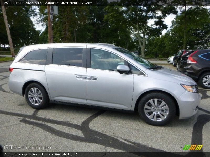 Alabaster Silver Metallic / Gray 2014 Honda Odyssey EX