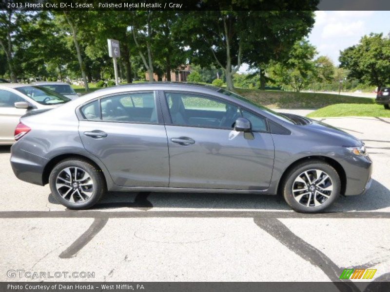 Polished Metal Metallic / Gray 2013 Honda Civic EX-L Sedan