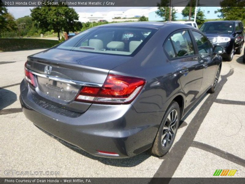 Polished Metal Metallic / Gray 2013 Honda Civic EX-L Sedan