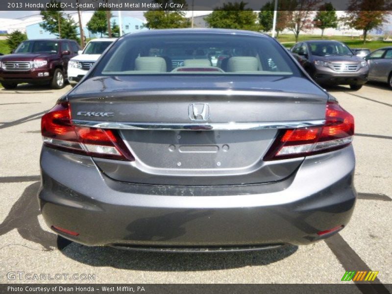 Polished Metal Metallic / Gray 2013 Honda Civic EX-L Sedan