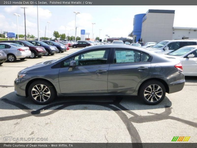 Polished Metal Metallic / Gray 2013 Honda Civic EX-L Sedan