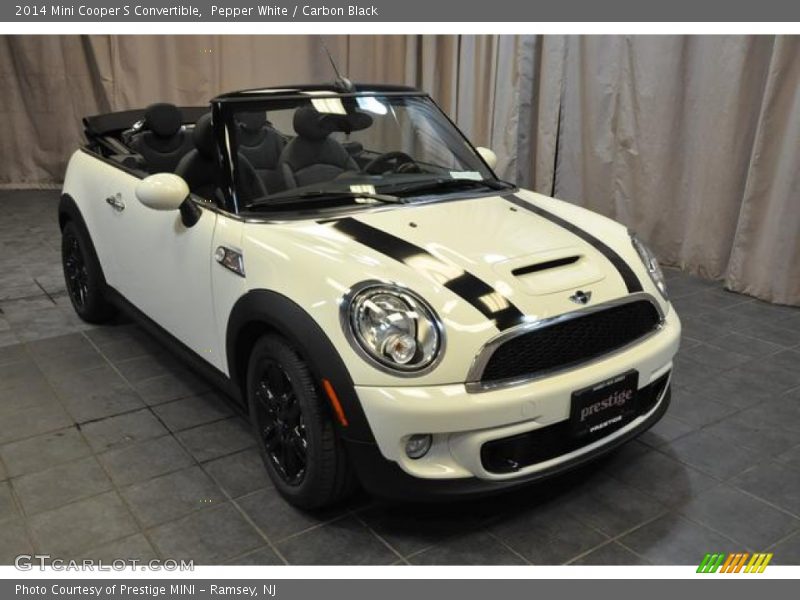 Pepper White / Carbon Black 2014 Mini Cooper S Convertible