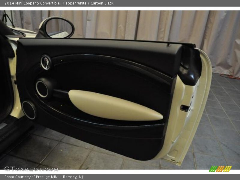 Pepper White / Carbon Black 2014 Mini Cooper S Convertible