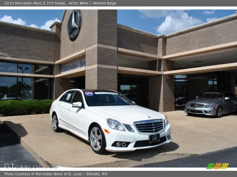 Arctic White / Almond Beige 2010 Mercedes-Benz E 350 Sedan