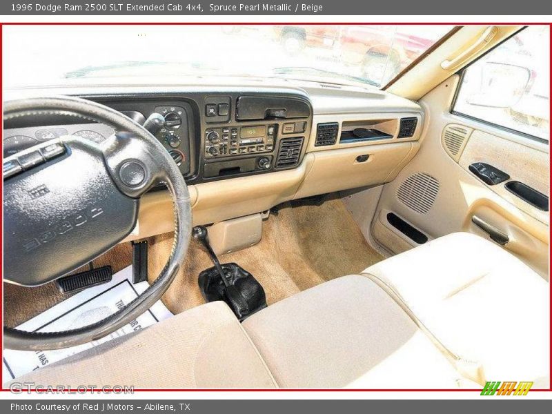 Spruce Pearl Metallic / Beige 1996 Dodge Ram 2500 SLT Extended Cab 4x4